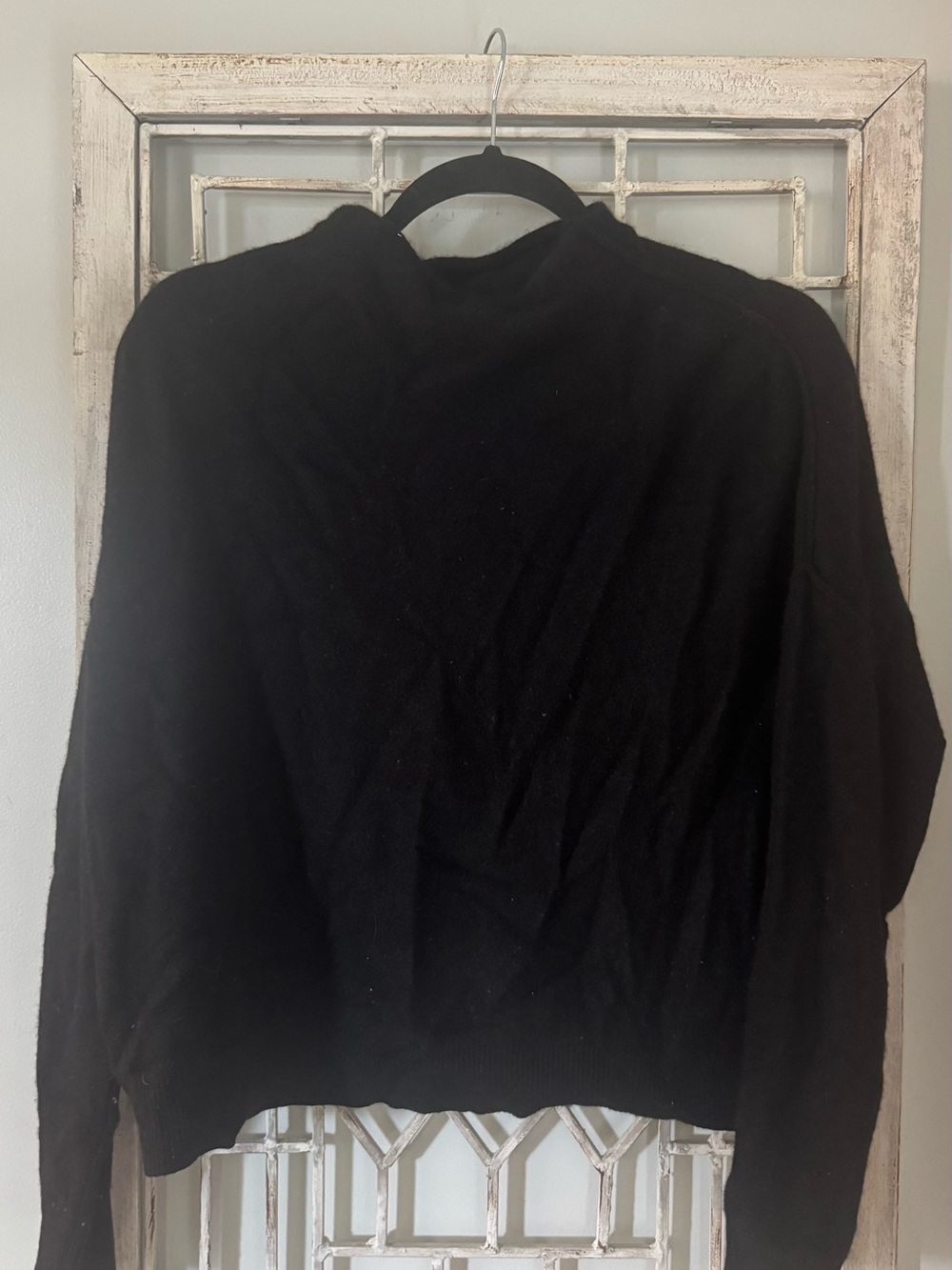 Pilcro Black Turtleneck Sweater - Soft cashmere Pullover